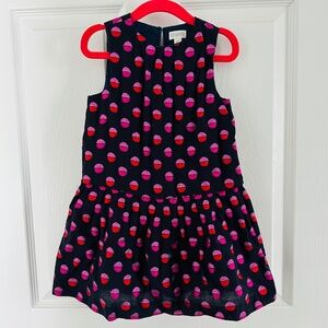 Size 3T dress| Gymboree | black with pink and red polka
